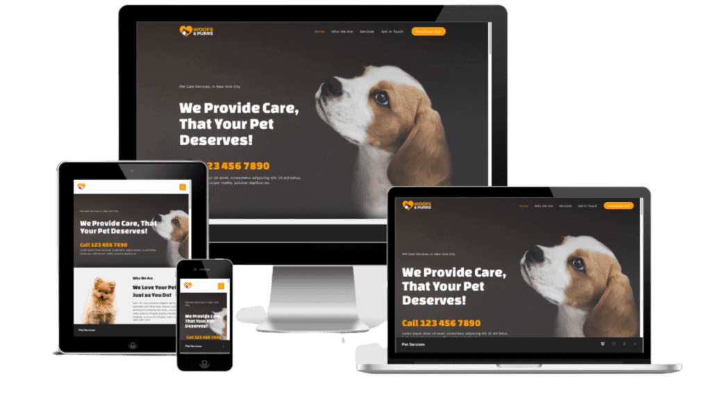 Web Designs for Pet Services