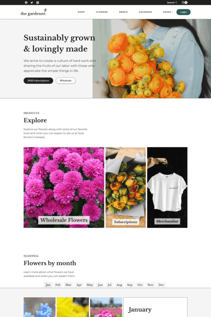 Flower Shop Ecommerce Website