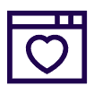 A heart icon for nonprofit organizations.
